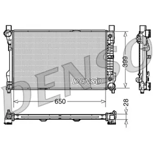 Radiateur, refroidissement moteur DENSO DRM17079 pas cher
