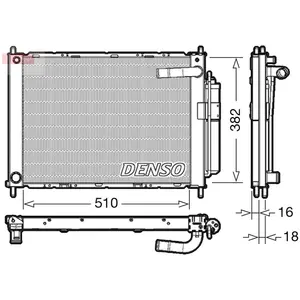 DENSO Module de refroidissement pour NISSAN: Note, Micra (Ref: DRM46101) pas cher