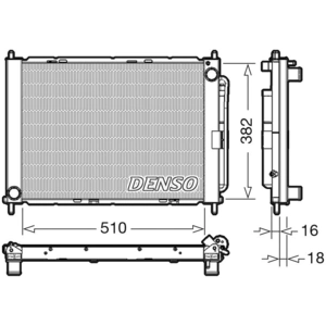 Comparateur de prix : DENSO Radiateur moteur pour RENAULT: Twingo, Wind (Ref: DRM23104)