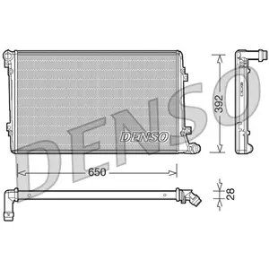 Radiateur, refroidissement du moteur DRM32019 Denso DRM32019 pas cher