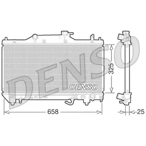 Radiateur, refroidissement du moteur DRM50067 Denso DRM50067 pas cher