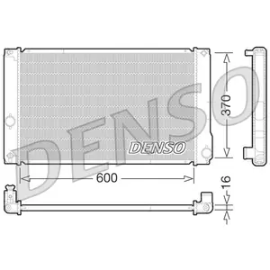 Radiateur, refroidissement du moteur DRM50076 Denso DRM50076 pas cher