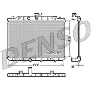 Radiateur, refroidissement moteur DENSO DRM46006 pas cher