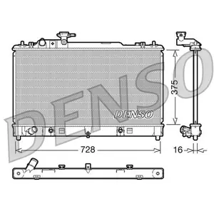 Radiateur, refroidissement du moteur DRM44021 Denso DRM44021 pas cher