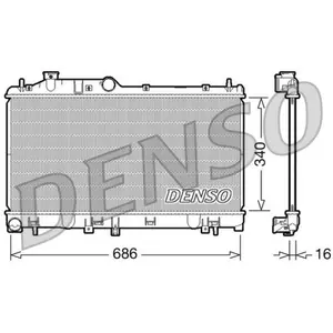 DENSO Radiateur moteur pour SUBARU: Forester, Legacy, XV (Ref: DRM36007) pas cher