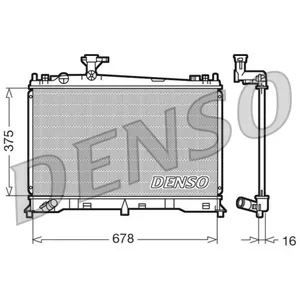 Radiateur, refroidissement moteur DENSO DRM44010 pas cher