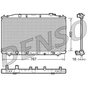 Radiateur, refroidissement moteur DENSO DRM40025