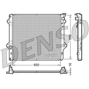 Radiateur, refroidissement moteur DENSO DRM50048 pas cher