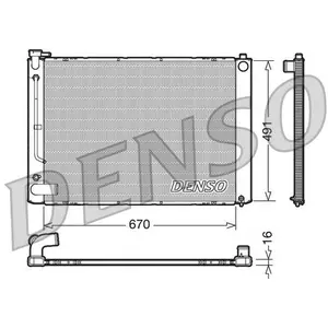 Radiateur, refroidissement du moteur DRM50055 Denso DRM50055 pas cher