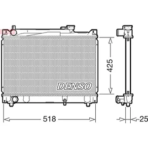 Radiateur, refroidissement moteur DENSO DRM47030 pas cher