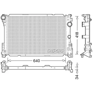 Comparateur de prix : Radiateur, refroidissement moteur DENSO DRM17049