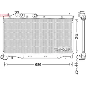 Radiateur, refroidissement moteur DENSO DRM36023 pas cher