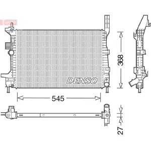 Radiateur, refroidissement moteur DENSO DRM10029 pas cher