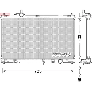 Comparateur de prix : Radiateur, refroidissement du moteur DRM50095 Denso DRM50095