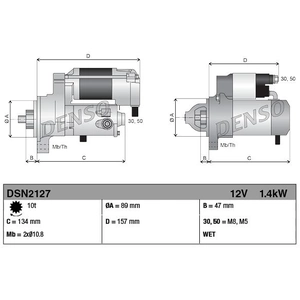 Démarreur DENSO DSN2127 pas cher
