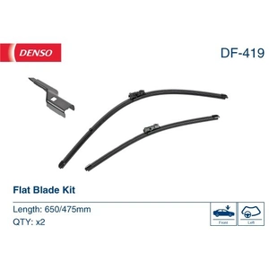 Balai d'essuie-glace DENSO Flat Blades DF-419, 650/475mm, Avant, 2 Pièce pas cher