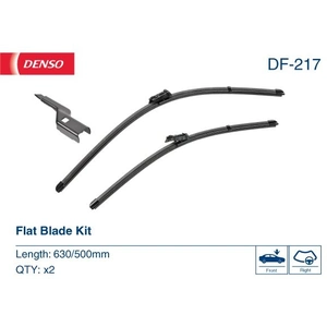 Balai d'essuie-glace DENSO Flat Blades DF-217, 630/500mm, Avant, 2 Pièce pas cher