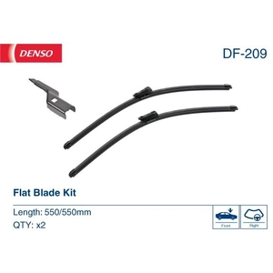 Balai d'essuie-glace DENSO Flat Blades DF-209, 550mm, Avant, 2 Pièce pas cher