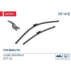 Balai d'essuie-glace DENSO Flat Blades DF-416, 600/430mm, Avant, 2 Pièce pas cher