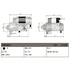 Démarreur / Démarreur Dsn3093 Denso Denso Dsn3093 pas cher