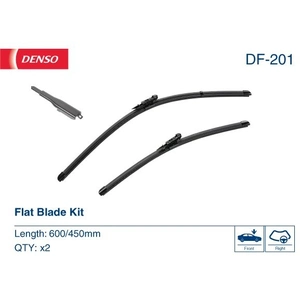 Comparateur de prix : Balai d'essuie-glace DENSO Flat Blades DF-201, 600/450mm, Avant, 2 Pièce