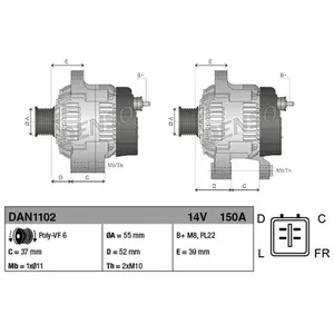 Comparateur de prix : dan1102 Denso Alternateur multimarque OE qualité