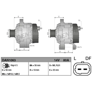 Comparateur de prix : Alternateur, 14 V DENSO, par ex. pour Citroën, Peugeot