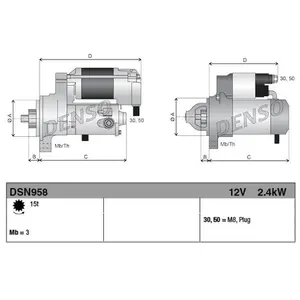 Démarreur DSN958 Denso DSN958 pas cher