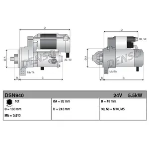 Démarreur DENSO DSN940 pas cher