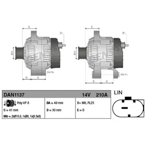 Comparateur de prix : Alternateur DAN1137 Denso DAN1137
