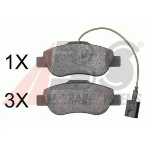 Kit de plaquettes de frein, frein à disque 37594 ABS 37594 pas cher