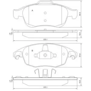 Kit de plaquettes de frein, frein à disque 37598 ABS 37598 pas cher