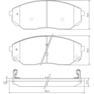 Kit de plaquettes de frein, frein à disque 37364 ABS 37364 pas cher