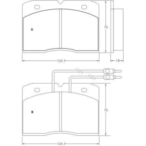 Kit de plaquettes de frein, frein à disque 36180 ABS 36180 pas cher