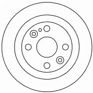 ABS Disque de frein, plein, Essieu arrière A.B.S., par ex. pour Mazda pas cher