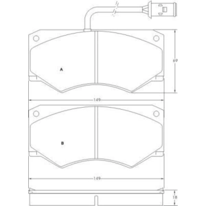 A.B.S. ALL BRAKE SYSTEMS BV. Plaquettes de frein X4 (Ref: 36842) pas cher