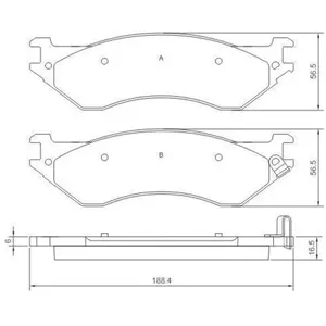 A.B.S. ALL BRAKE SYSTEMS BV. Plaquettes de frein X4 (Ref: 38702) pas cher