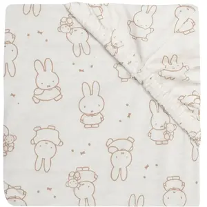 Jollein Drap housse en jersey Miffy Moments Light Terra (60 x 120 cm) pas cher