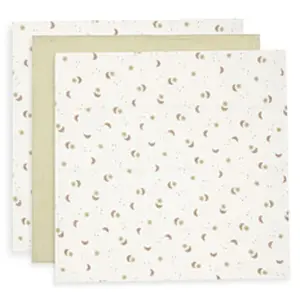 Jollein Lot de 3 langes en gaze de coton Over the Moon (70 x 70 cm) pas cher
