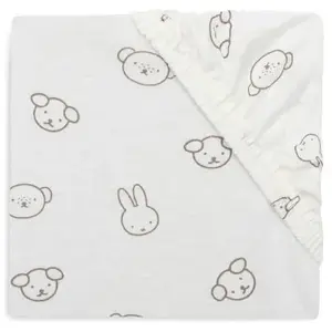 Jollein Drap housse en jersey Miffy and Friends (70 x 140 cm) pas cher