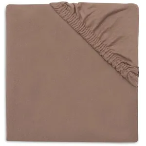 Jollein Drap housse en jersey pour matelas de parc Milky Coffee (75 x 95 cm) pas cher