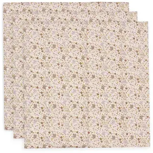 Jollein Lot de 3 langes en gaze de coton Flower Fairies (70 x 70 cm) pas cher