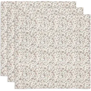 Comparateur de prix : Jollein Lot de 3 langes en gaze de coton Retro Flowers (70 x 70 cm)