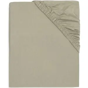 Comparateur de prix : Jollein 511-507-67058 Drap-Housse pour lit de bébé - Jersey Olive (60 x 120 cm)
