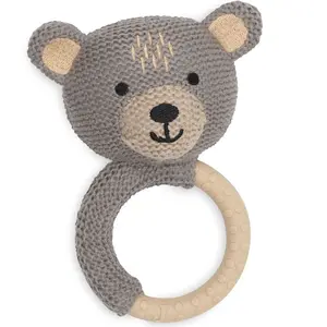 Comparateur de prix : Jollein 101-007-67078 Hochet/anneau de dentition en forme d'ours, gris/marron