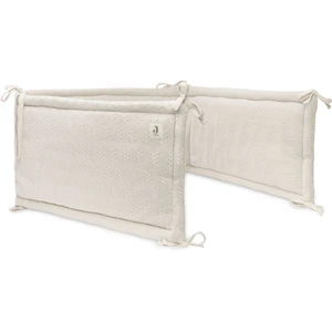 Tour de lit/Tour de parc grain knit BLANC Jollein pas cher