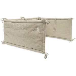 Jollein Tour de lit Soft Waves Olive Green (pour lit 60 x 120 ou 70 x 140 cm) pas cher