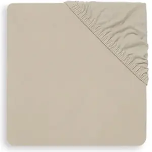 Comparateur de prix : Jollein Drap-Housse en Jersey, 120 cm Longueur x 60 cm Largeur, Nougat