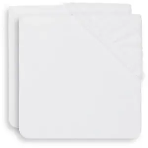 Comparateur de prix : Jollein Lot De 2 Housses Matelas À Langer 50x70cm White - Jollein