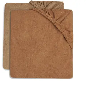 Comparateur de prix : Lot de 2 housses de matelas à langer Éponge MARRON Jollein